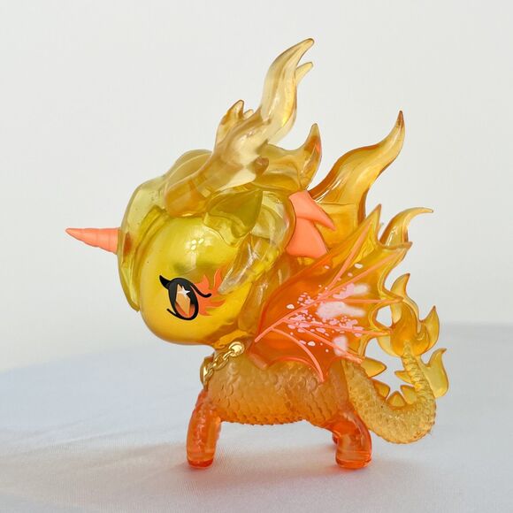 Tokidoki Mystical Dragon Unicorno Ember Dragon Fantasy Flames Fire Figure w/box - Picture 4 of 7